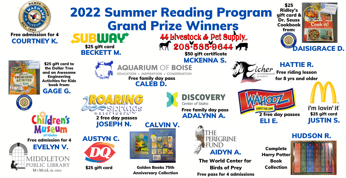Summer Reading Grand Prize Winners!
