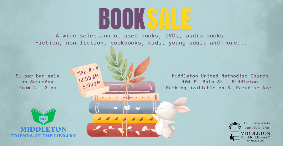 Spring Book Sale – March 8 & 9